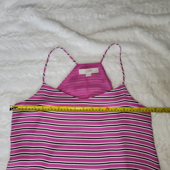 Ann Taylor Loft xs petite, striped spaghetti strap top - Picture 4 of 7